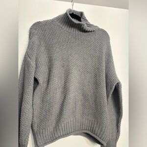 Cozy Gray Knit Sweater